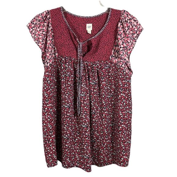 Gap Cap Sleeve Pullover Blouse - Picture 1 of 12